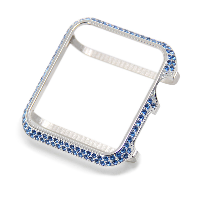 Sparkling Blue Crystal Case For Apple Watch